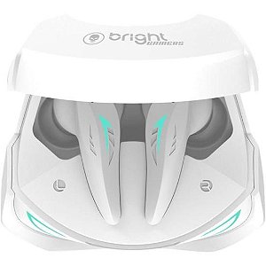 Fone de Ouvido Bright Sleek Sound Bluetooth Branco [F002]