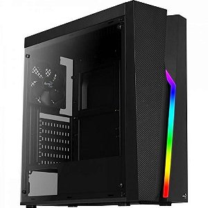 Gabinete Gamer Aerocool Bolt Preto RGB Lateral Acrílico [F002]