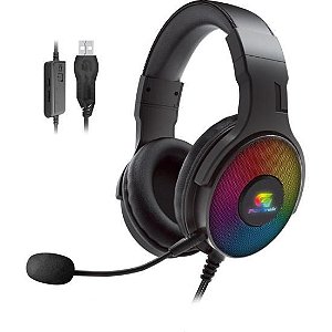 Headset Gamer Fortrek Cruiser 7.1 USB RGB Preto [F002]