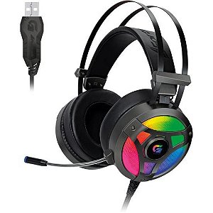 Headset Gamer Fortrek H1+ 7.1 USB RGB Cinza [F002]