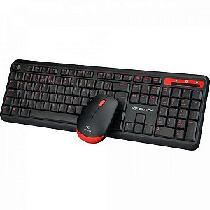 Kit Teclado e Mouse C3Tech K-W100BK Sem Fio [F002]