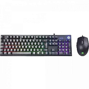 Kit Teclado e Mouse Gamer HP KM300 USB Preto [F002]