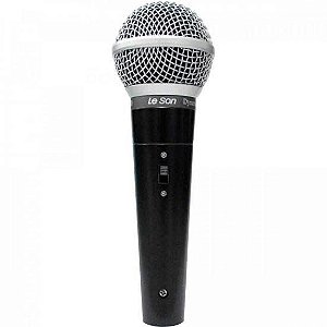 Microfone de Mão Leson LS50 Dinâmico Preto [F002]