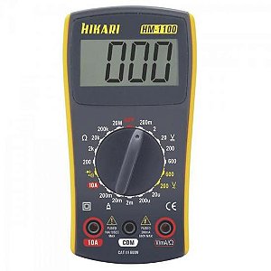 Multímetro Digital HM1100 Amarelo/Cinza HIKARI [F002]
