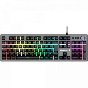 Teclado Gamer Fortrek Holt Grafite Rainbow [F002]