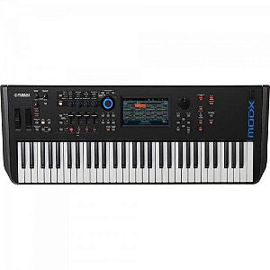 Teclado Yamaha MODX6+ Plus Sintetizador Preto [F002]