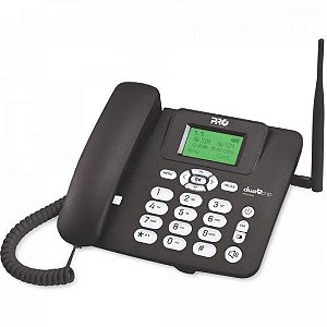 Telefone Celular Fixo Quad Band Dual Chip Proeletronic PROCD-6020 Preto [F002]