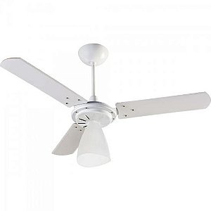 Ventilador de Teto Ventisol Wind Light 3 Pás Branco 220v [F002]