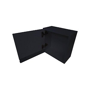 Armário Aéreo 1 Porta Em Mdf  Preto [F031]