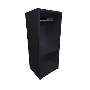 Armário Bonecas Infantil Preto Em Mdf [F031]