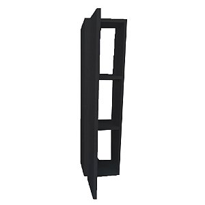 Armário Nicho Toalheiro Preto Em Mdf 80cm [F031]
