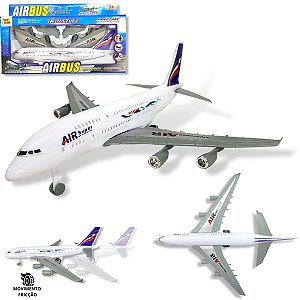 Avião De Brinquedo Airbus Plástico Realista [F114]