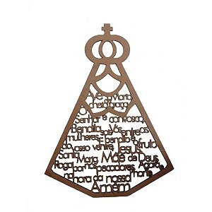 Ave Maria Em Mdf Natural [F031]