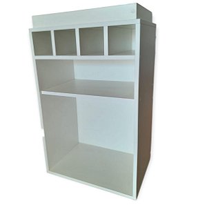 Balcão Bar Adega Em Mdf Branco [F031]