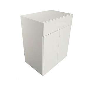 Balcão Multiuso Branco Em Mdf [F031]
