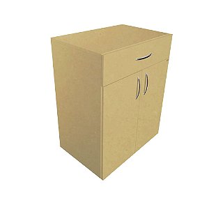 Balcão Multiuso Natural Em Mdf [F031]
