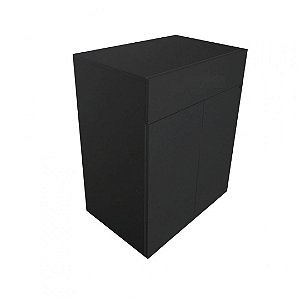 Balcão Multiuso Preto Em Mdf [F031]