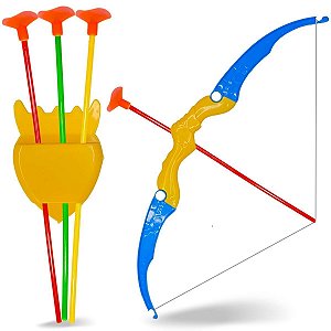 Arco E Flecha Infantil Brinquedo Lançador Com Dardos [F114]