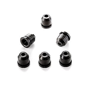 Bucha Passa Corda Preta (6 Peças) Spirit Spirit JTE-BK [F035]