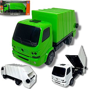 Caminhão De Lixo De Brinquedo Grande Abre A Caçamba Lixeiro [F114]