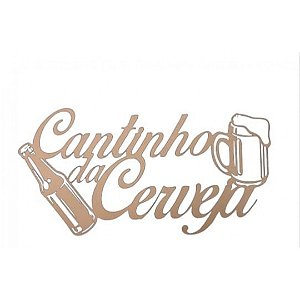 Cantinho Da Cerveja Em Mdf Natural [F031]
