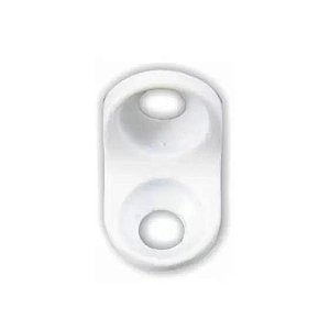 Cantoneira 2 Furos Aliviada Plastico Branco Leve C 400 [F031]
