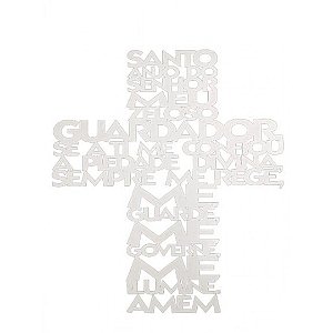Cruz Santo Anjo Mdf Branco [F031]