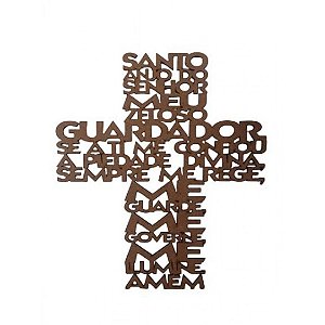 Cruz Santo Anjo Mdf Natural [F031]