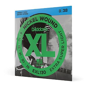 Encordoamento Guitarra 08-38 D Addario XL Nickel EXL130 [F035]