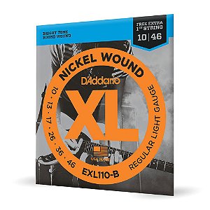 Encordoamento Guitarra 10-46 Corda Extra D Addario EXL110-B [F035]