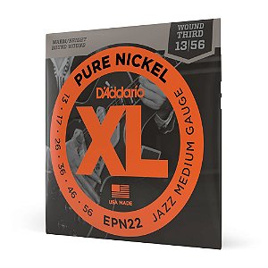 Encordoamento Guitarra 13-56 D Addario XL Pure Nickel EPN22 [F035]