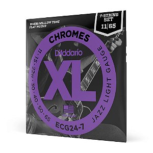 Encordoamento Guitarra 7C 11-65 D Addario XL Chromes ECG24-7 [F035]