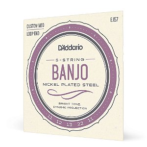 Encordoamento Para Banjo 5C D Addario Nickel Plated EJ57 [F035]