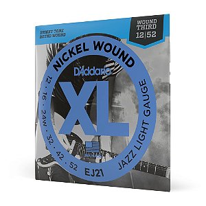 Encordoamento Para Guitarra 12-52 D Addario XL Nickel EJ21 [F035]