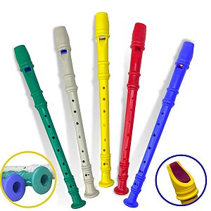 Flauta Doce Infantil Brinquedo Instrumento Plástico Barato - UNID / 160 [F114]