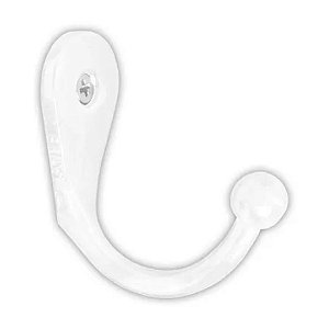 Gancho Para Porta Chaves Plastico Branco C 90 [F031]
