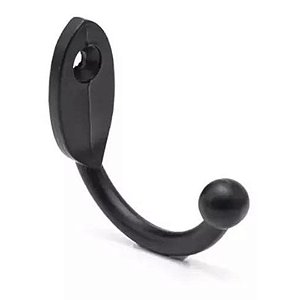 Gancho Para Porta Chaves Plastico Preto C 60 [F031]