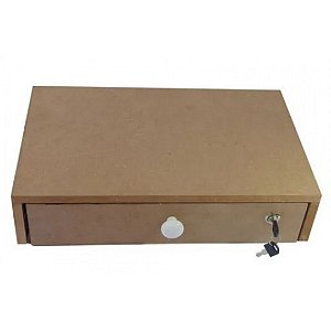 Gaveta Caixa Em Mdf Natural [F031]