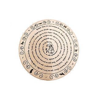 Mandala Oração De São Francisco Em Mdf 30 Cm Natural [F031]