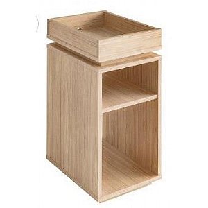 Mesa De Cabeceira Lateral Madeirado Em Mdf [F031]