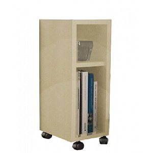 Mesa De Cabeceira Nicho Em Mdf Natural Com Rodizio [F031]