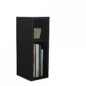 Mesa De Cabeceira Nicho Suspensaa Em Mdf Preto [F031]