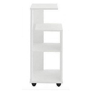 Mesa Lateral Para Telefone Em Mdf Branco [F031]