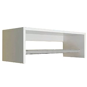 Nicho Com Varão 80cm Branco Em Mdf [F031]