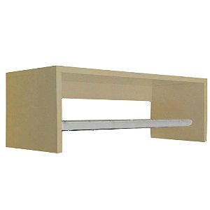 Nicho Com Varão Natural 80 Cm Em Mdf [F031]