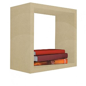 Nicho Decorativo 25x25x20 Cm Em Mdf Natural [F031]