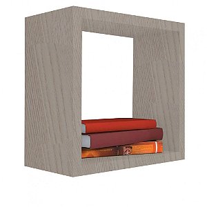 Nicho Decorativo 40x40x15 Cm Em Mdf Madeirado [F031]