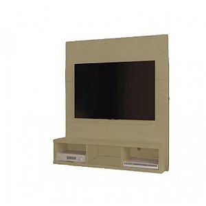 Painel Para Tv Em Ate 32 Polegadas 3 Nichos Natural Em Mdf [F031]