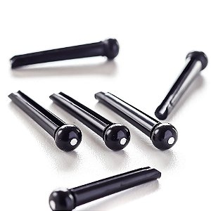 Pino Ponte Violão Preto Branco (6 Peças) Spirit BPN-BLK/W [F035]