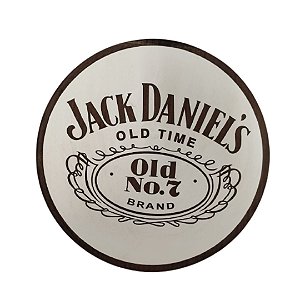 Placa Decorativa Old7 Jack Daniels Em Mdf Branco [F031]